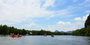 พายเรือคายัคบ่อท่อ